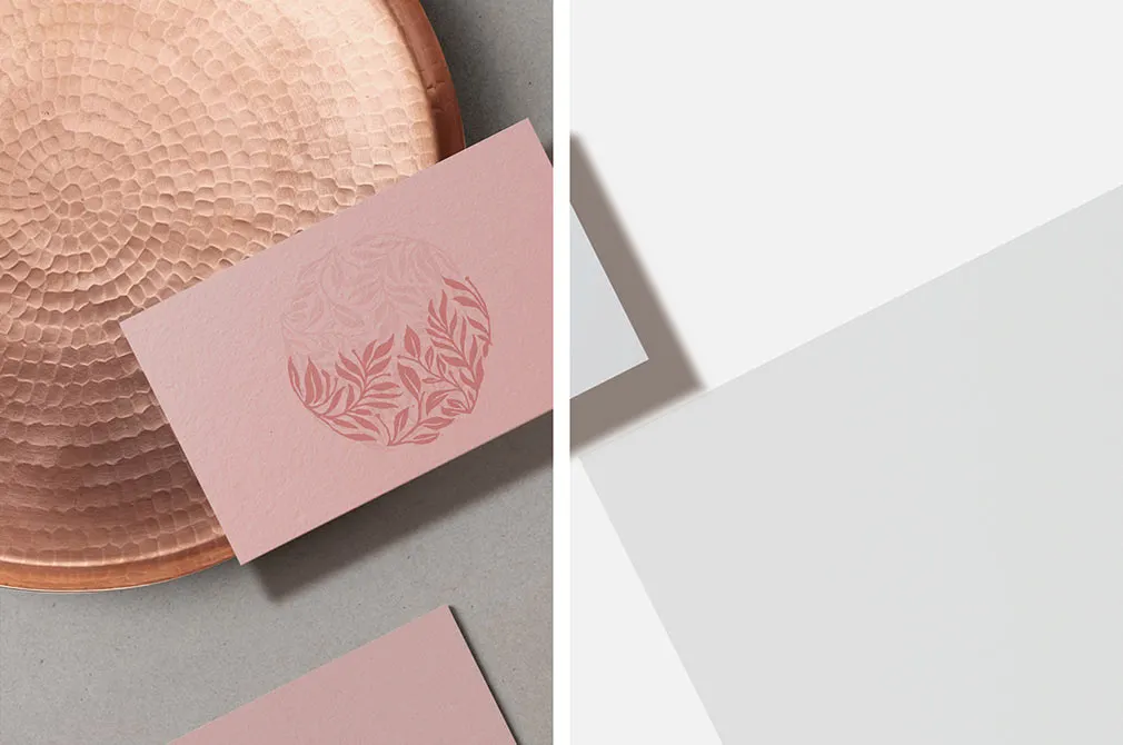 Floral Cosmetics Mockup Scene
