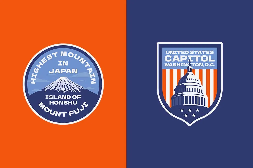 Modern Minimalist Tourism Logo Badges