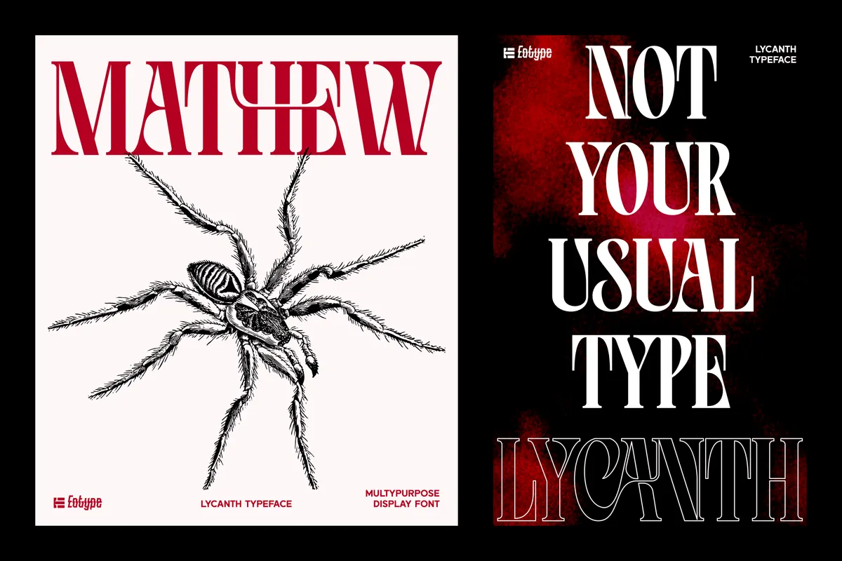 Lycanth - Dramatic Serif Display Font