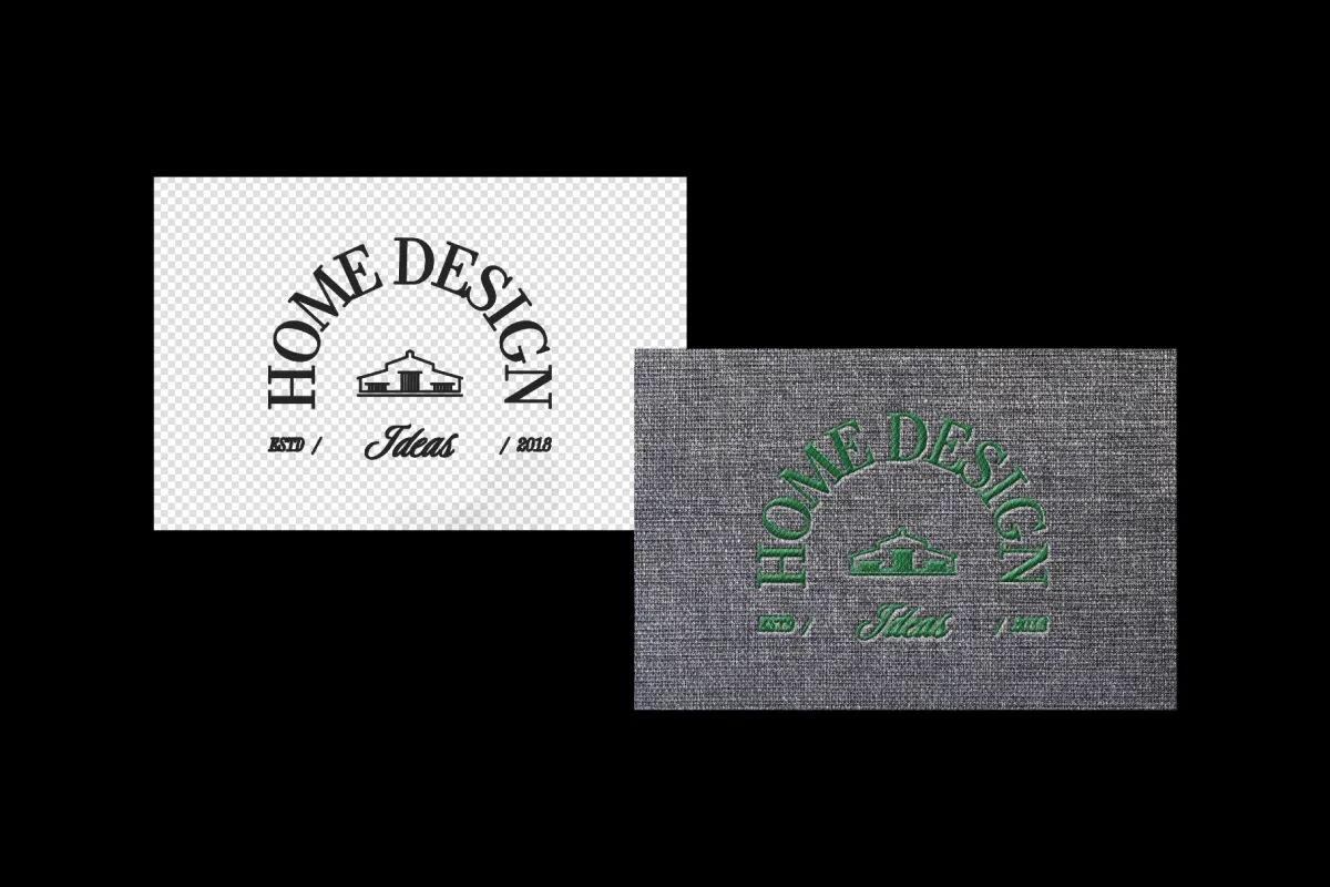 Realistic Embroidery Logo Mockup