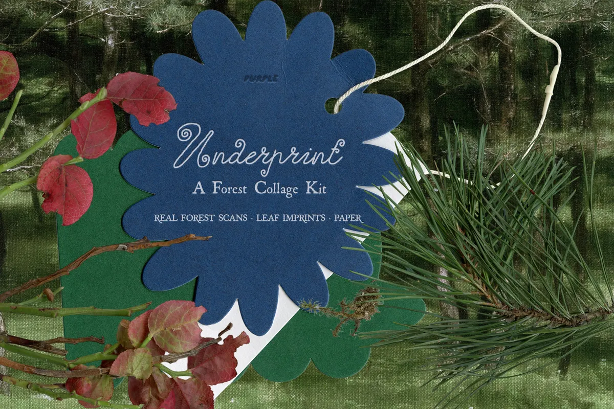 Underprint: Forest Collage Material Kit