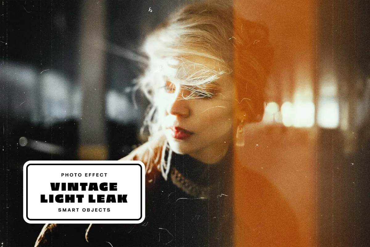 Vintage Light Leak Photo Effect