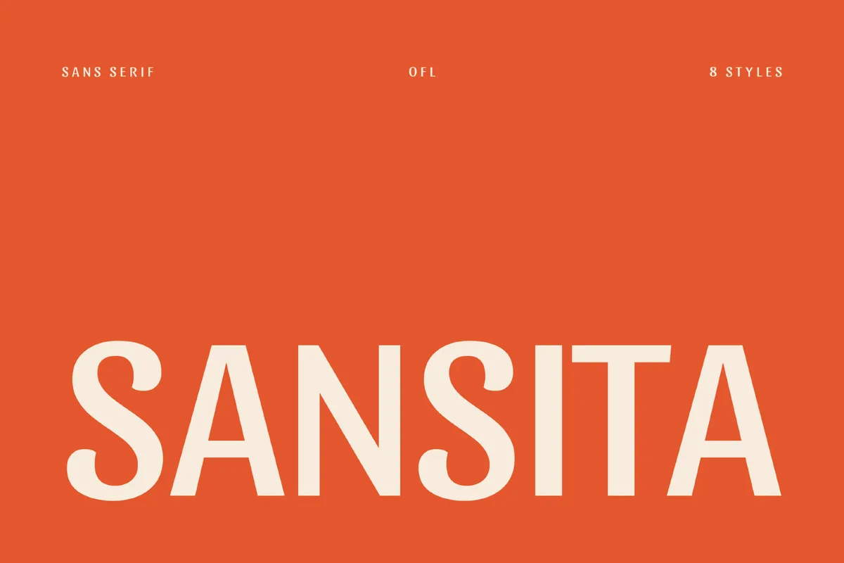 Sansita - Free Poster Font Family