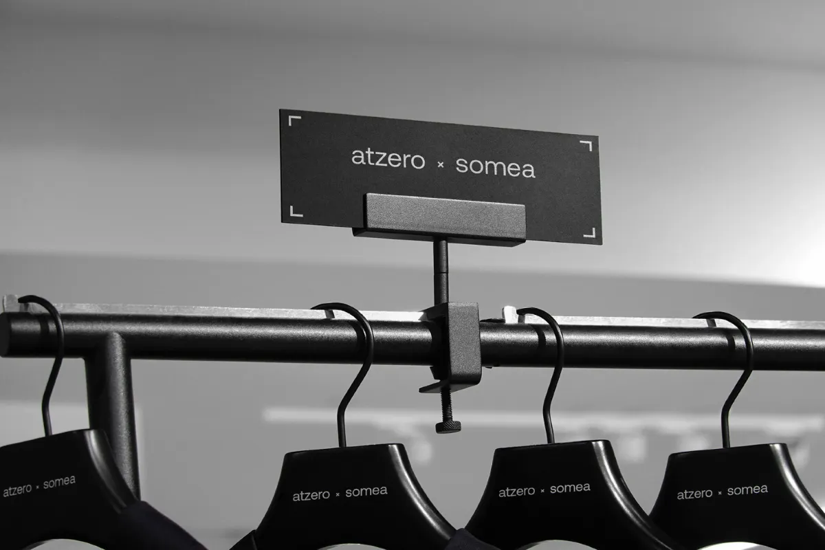 Apparel Rail Placard Mockup