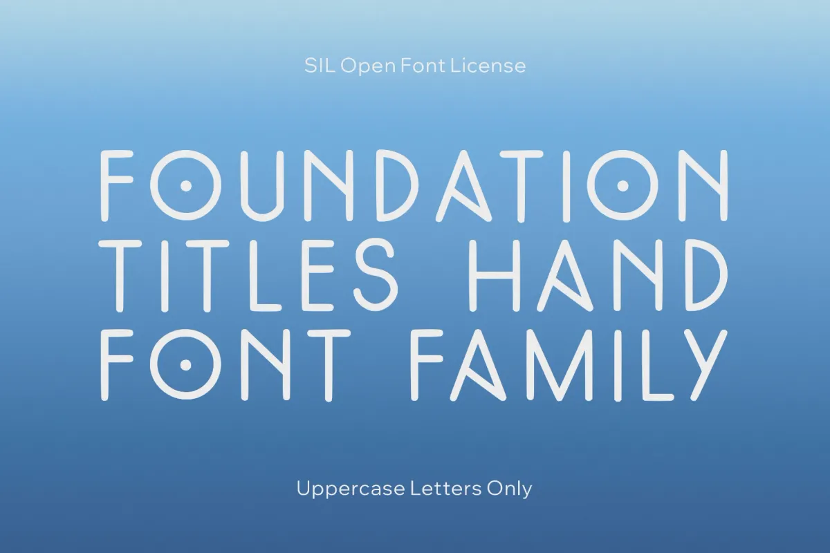 FoundationTitlesHand Font Family