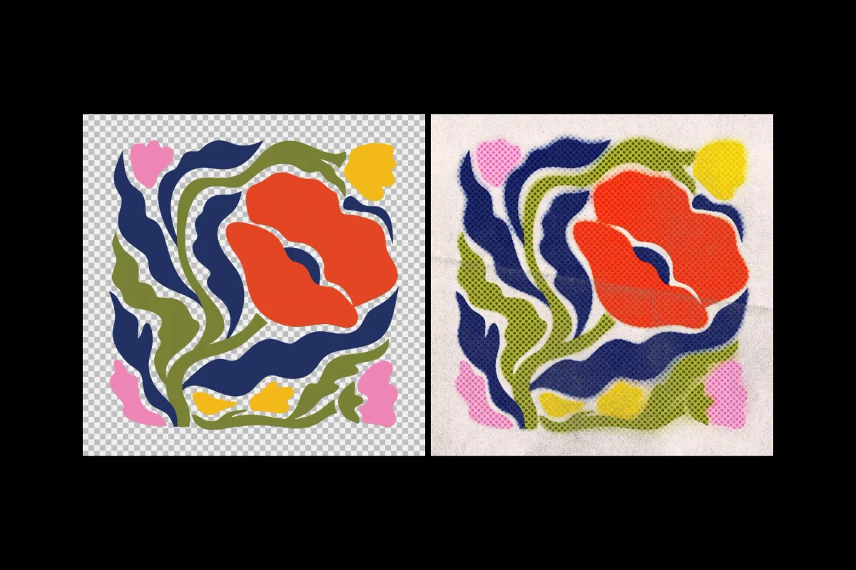 Dirty Dots Print Effect