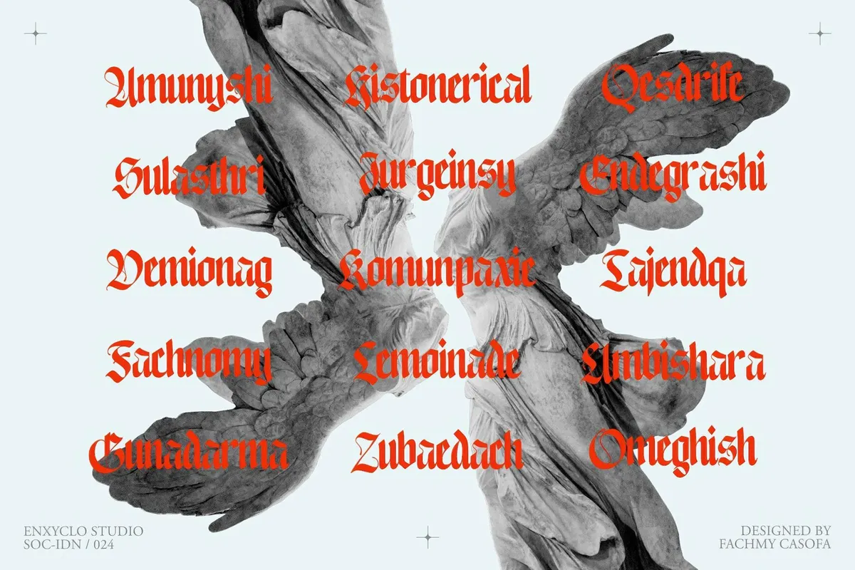 NCL Enigmatic Waesbendiy — Blackletter Font