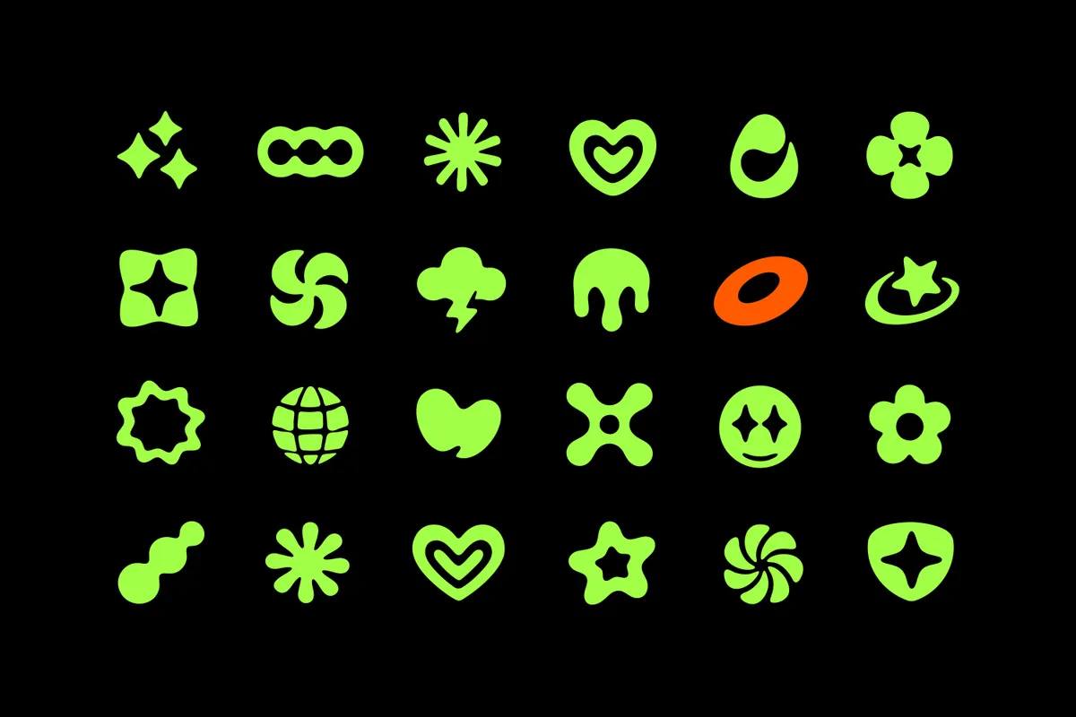 Y2K Bold Icons