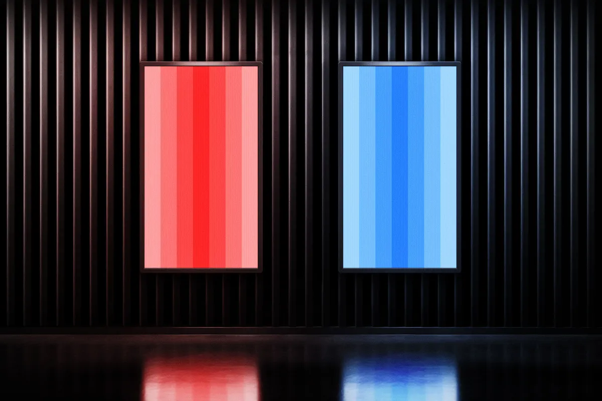 Glowing Screen Mockups Set