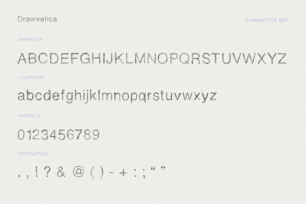 Drawvetica Mini Font