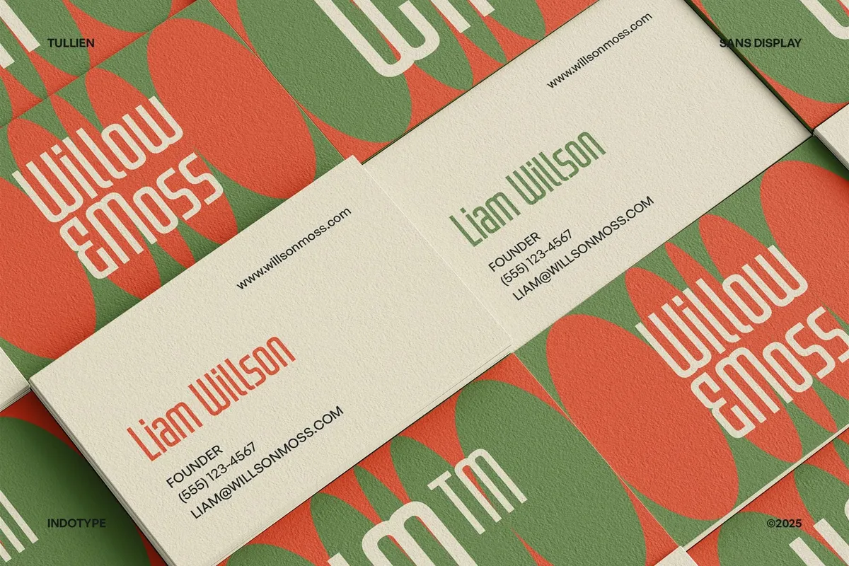 Tullien - Bold Geometric Display Font