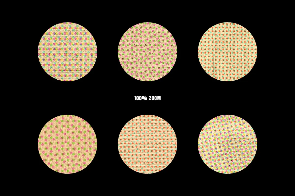 Kraft Riso Color Halftone Texture