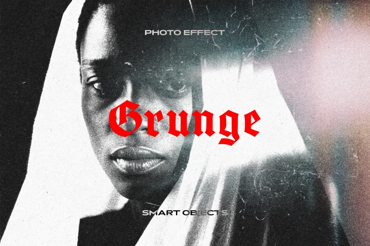 Grunge Risoprint Photo Effect