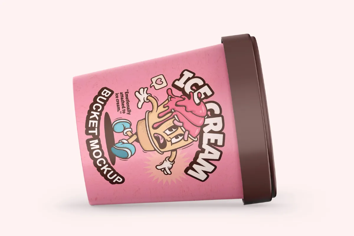 Ice Cream Bucket Mockup