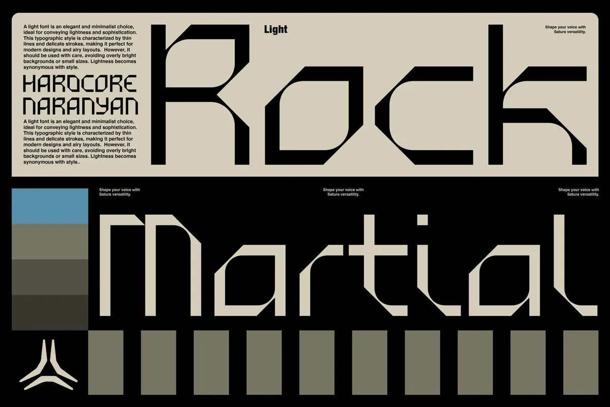 Satura Display Typeface Family