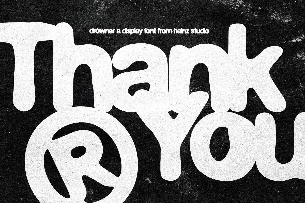 Drowner Display Font