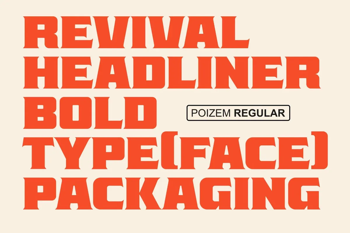 Poizem Serif Typeface