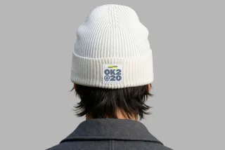 Beanie Label Mockup
