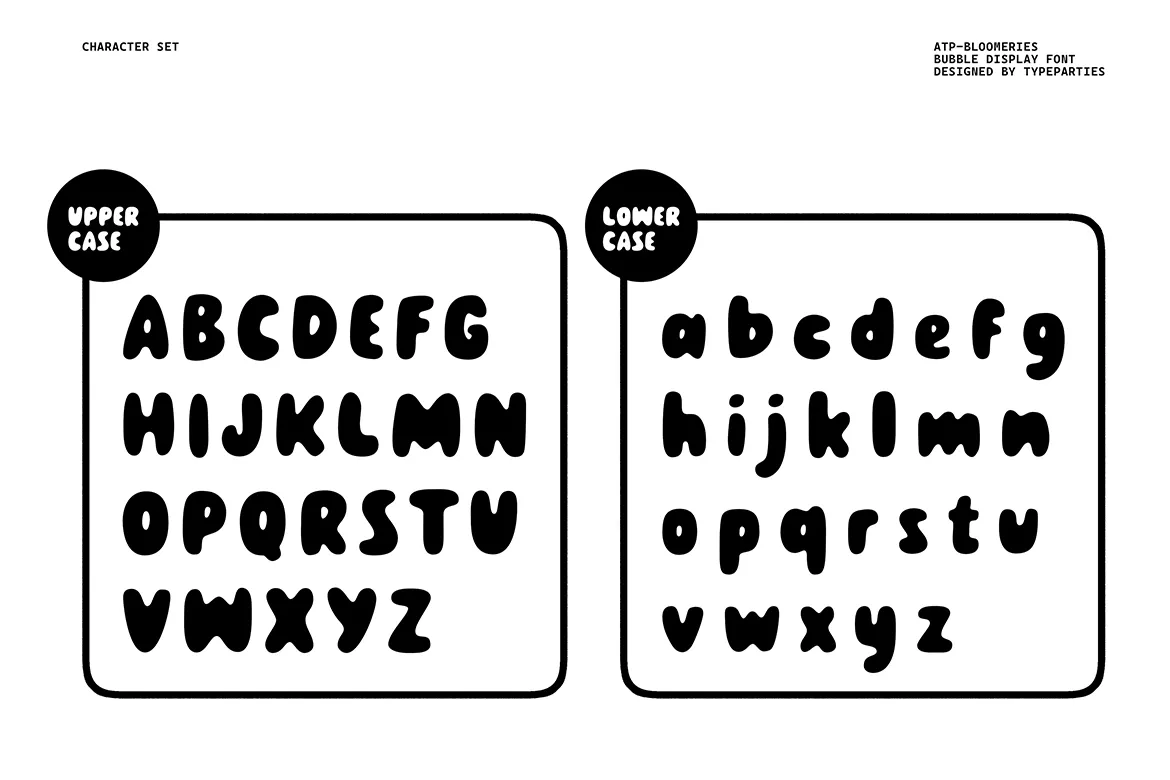 Bloomeries - Rounded Bubble Display Font