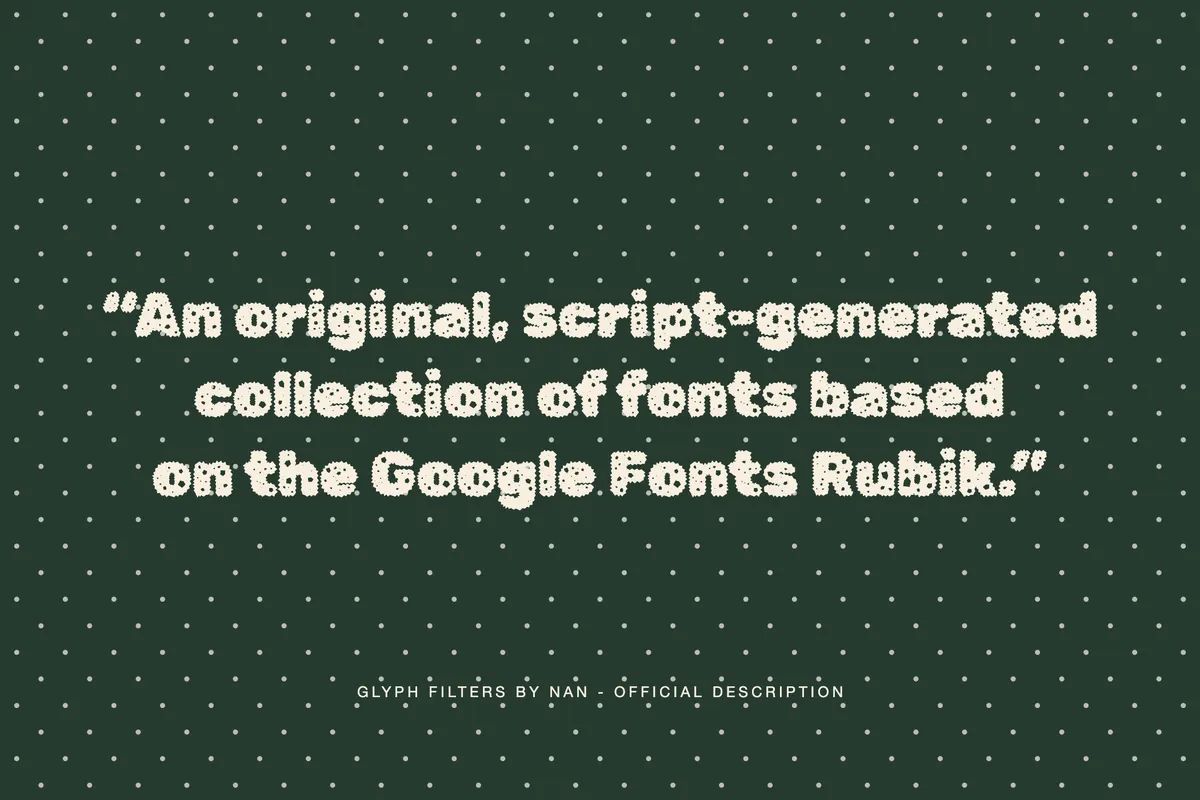 Rubik Gemstones — Free Winter Display Font