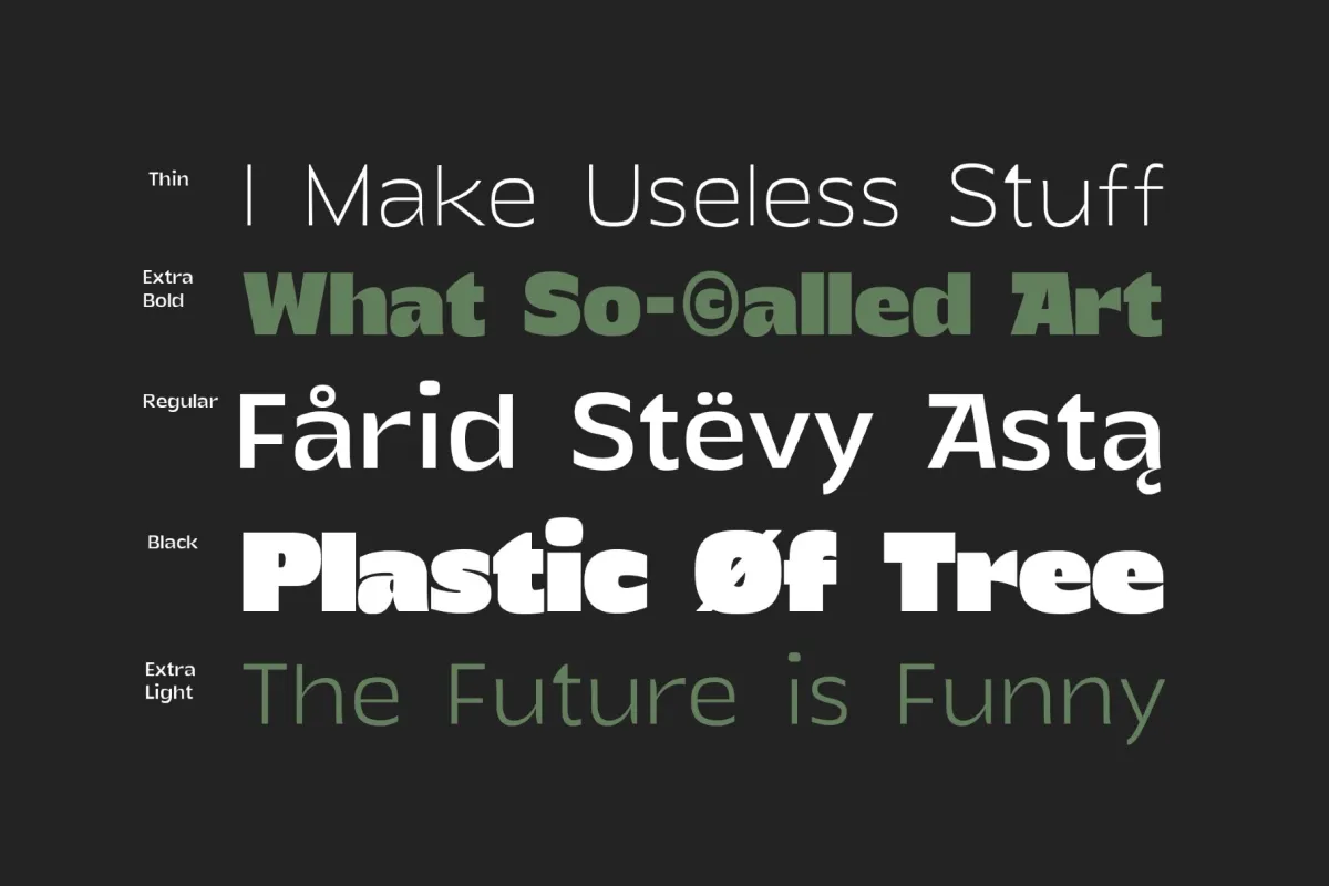 Katl - Modern Sans Serif Font Family