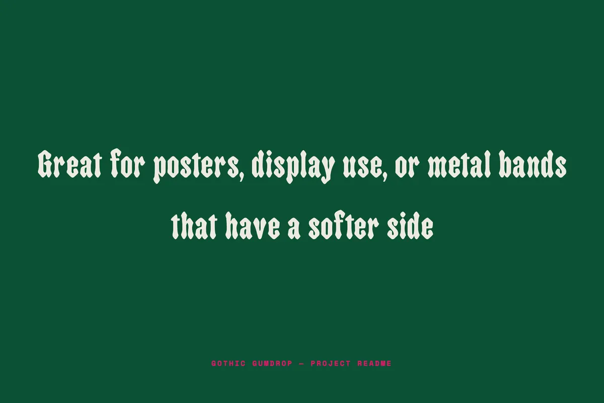 Gothic Gumdrop - Free Rounded Blackletter Font