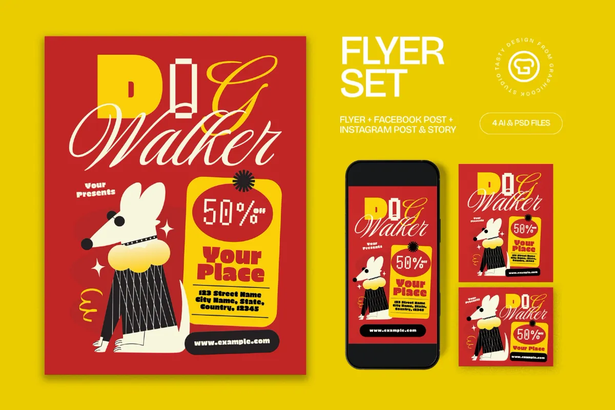 Dog Walker Flyer
