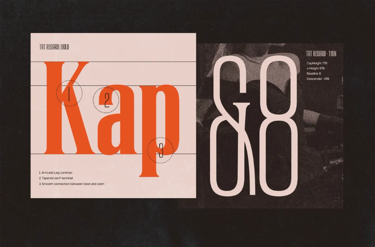 TRT Regard - Condensed Display Font