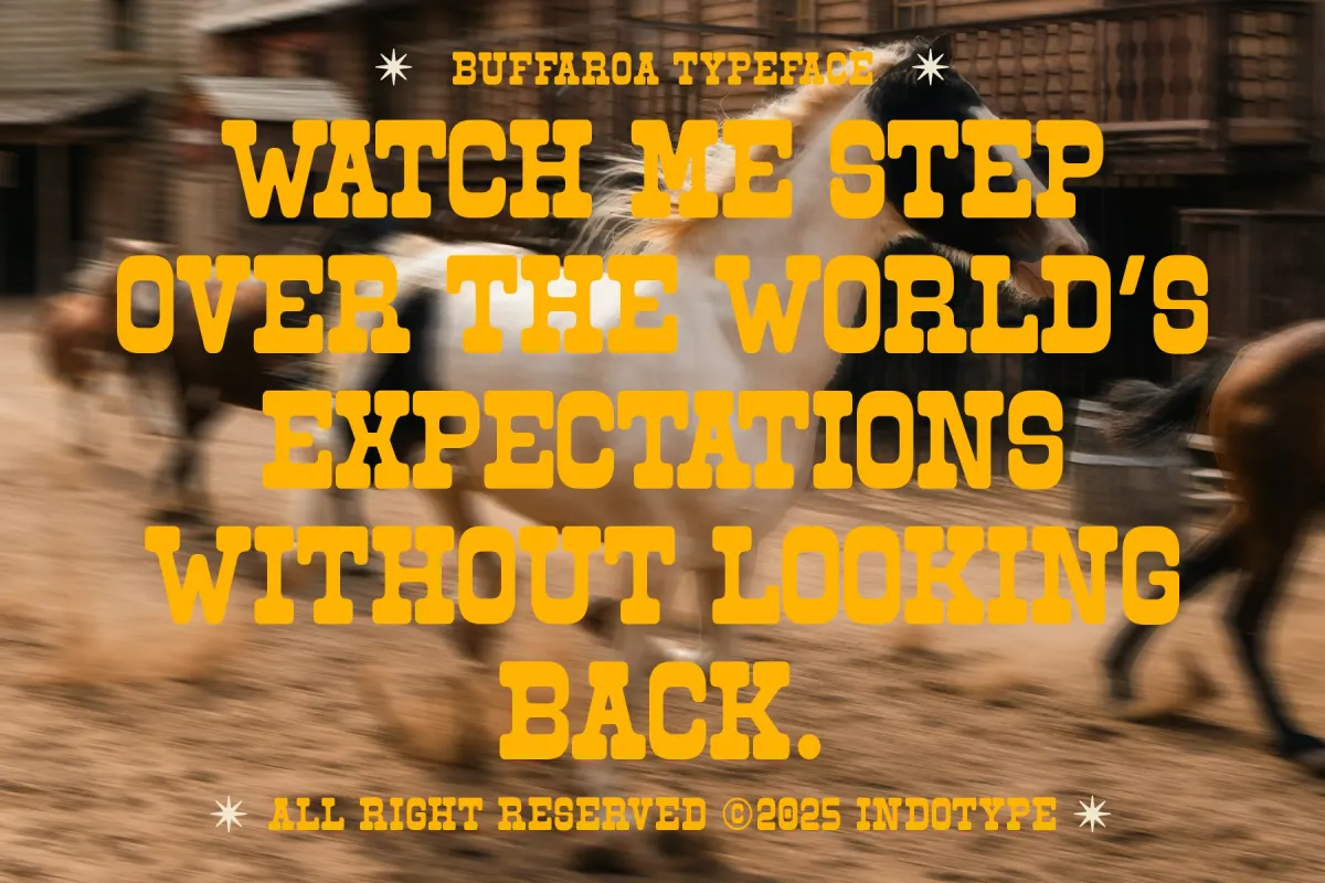 Buffaroa - Slab Serif Typeface