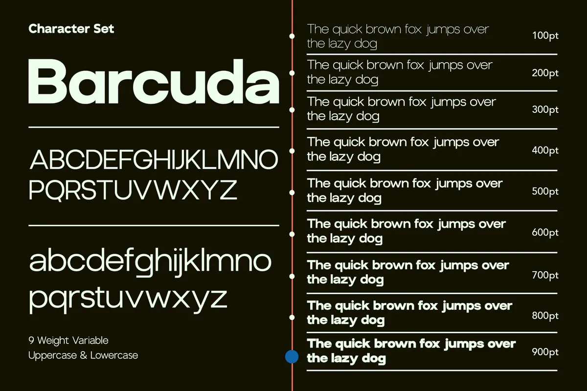 GC Barcuda - Geometric Sans Serif Font