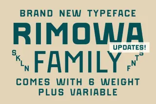 SFC Rimowa - Geometric Sans Font Family