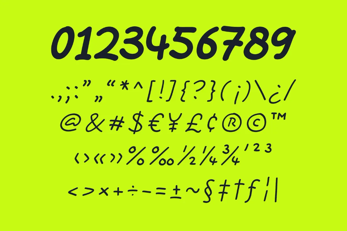 Bare Marker - Handwritten Marker Font
