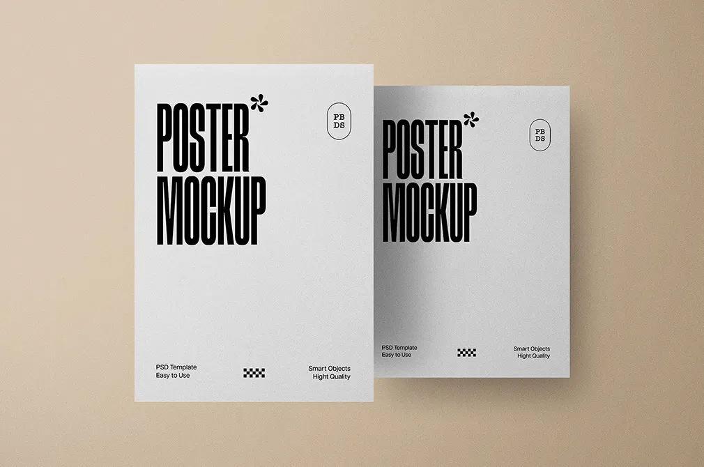 Realistic Posters Mockup