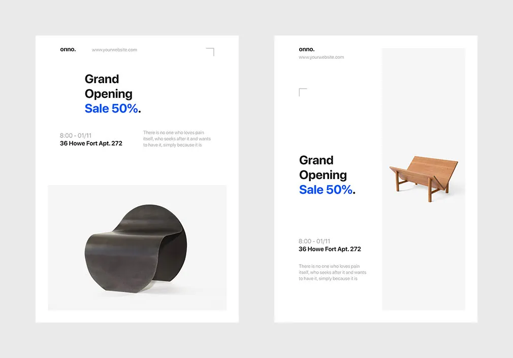 Minimalistic Poster Templates