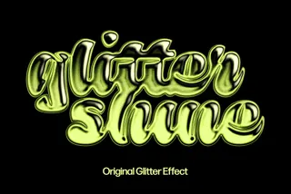 Glitter Slime Text Effect