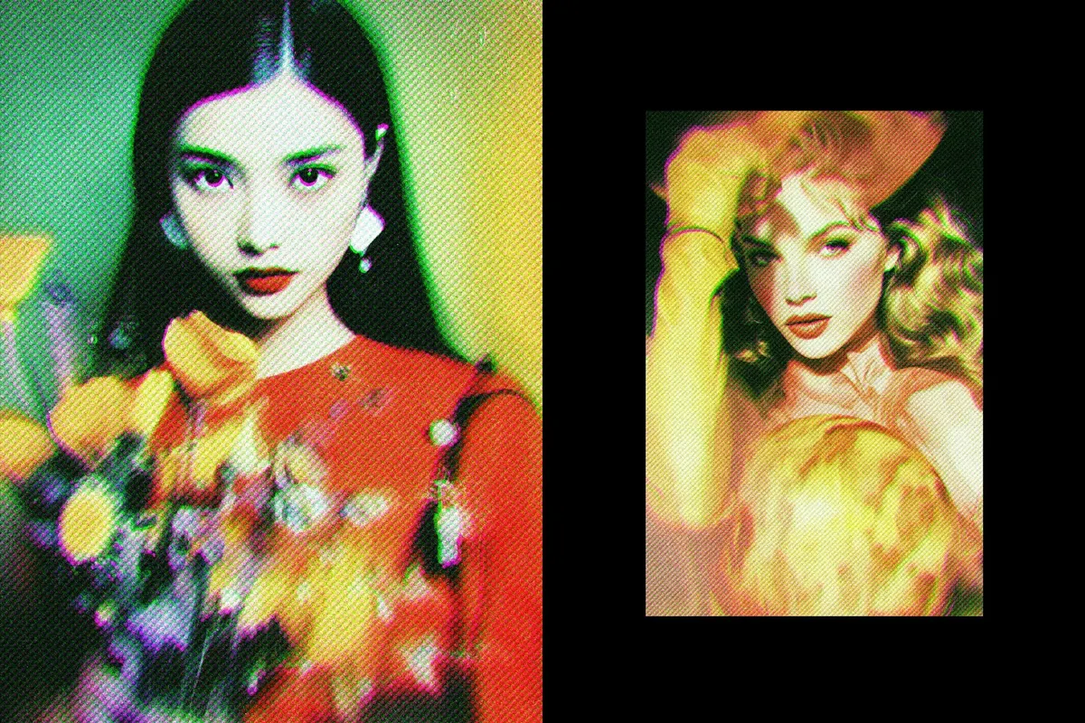 Retro Magazine Halftone Effect