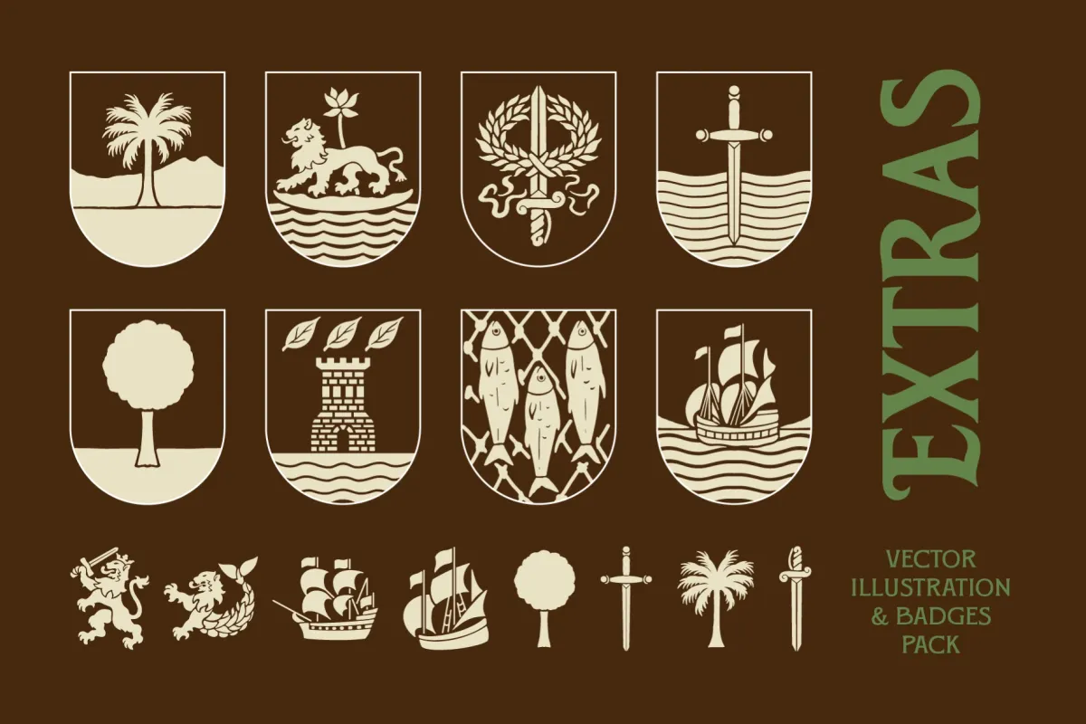 SFC Crest Pier - Vintage Serif Duo Font