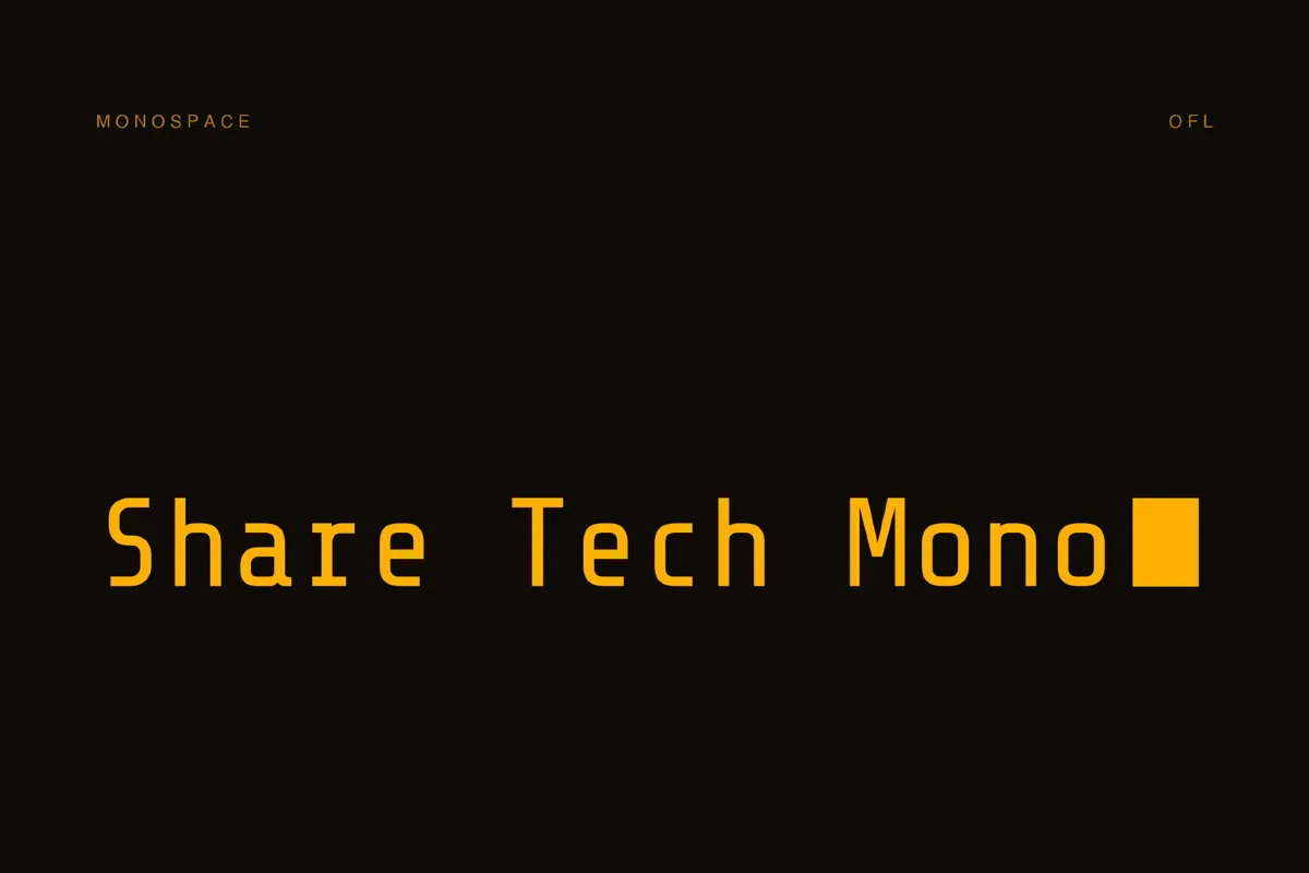 Share Tech Mono - Free Font