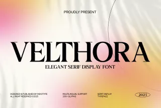 Velthora - Elegant Serif Display Font