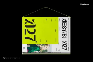 Hanging Magazine Mockup