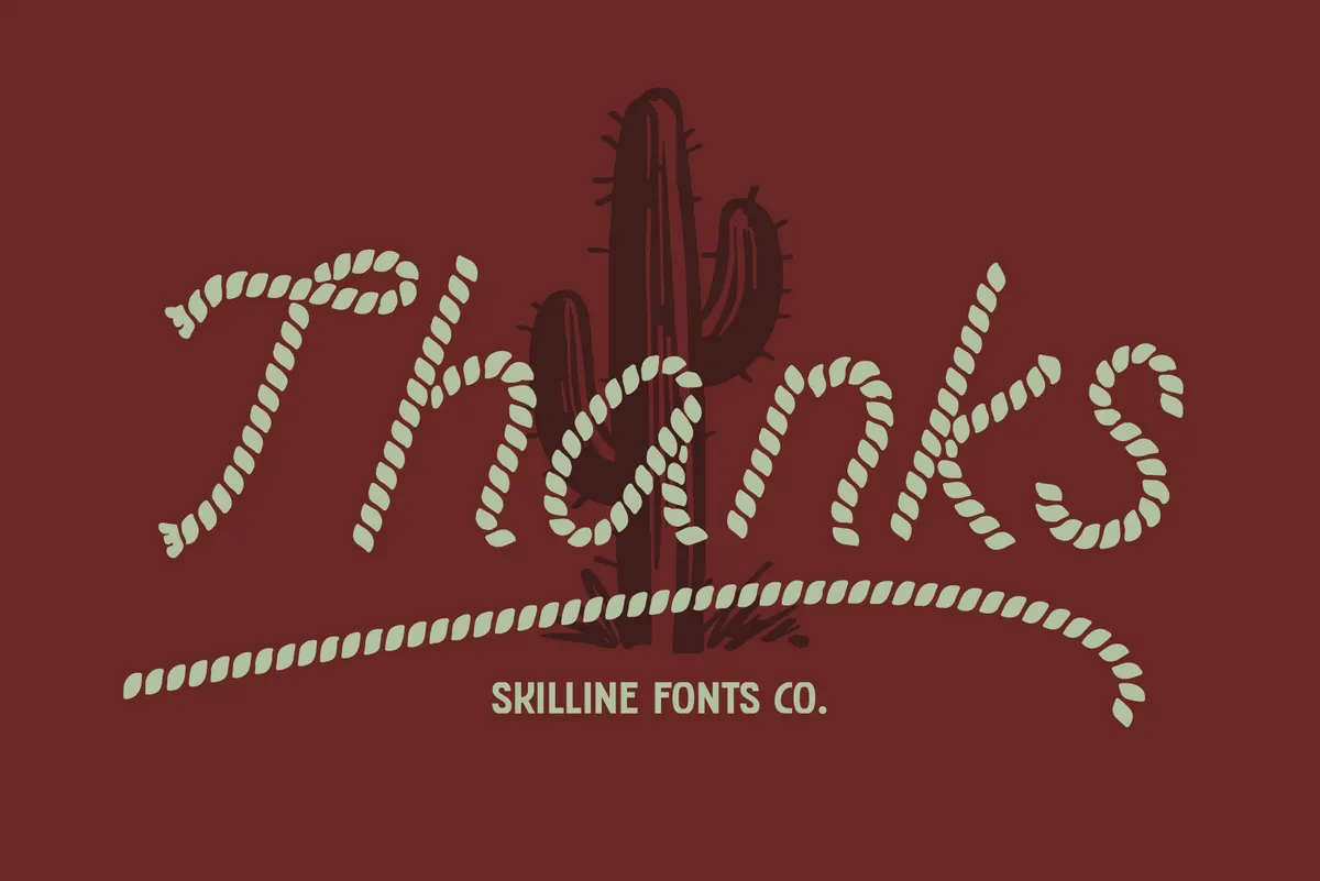 Western Rope - Western Script Font