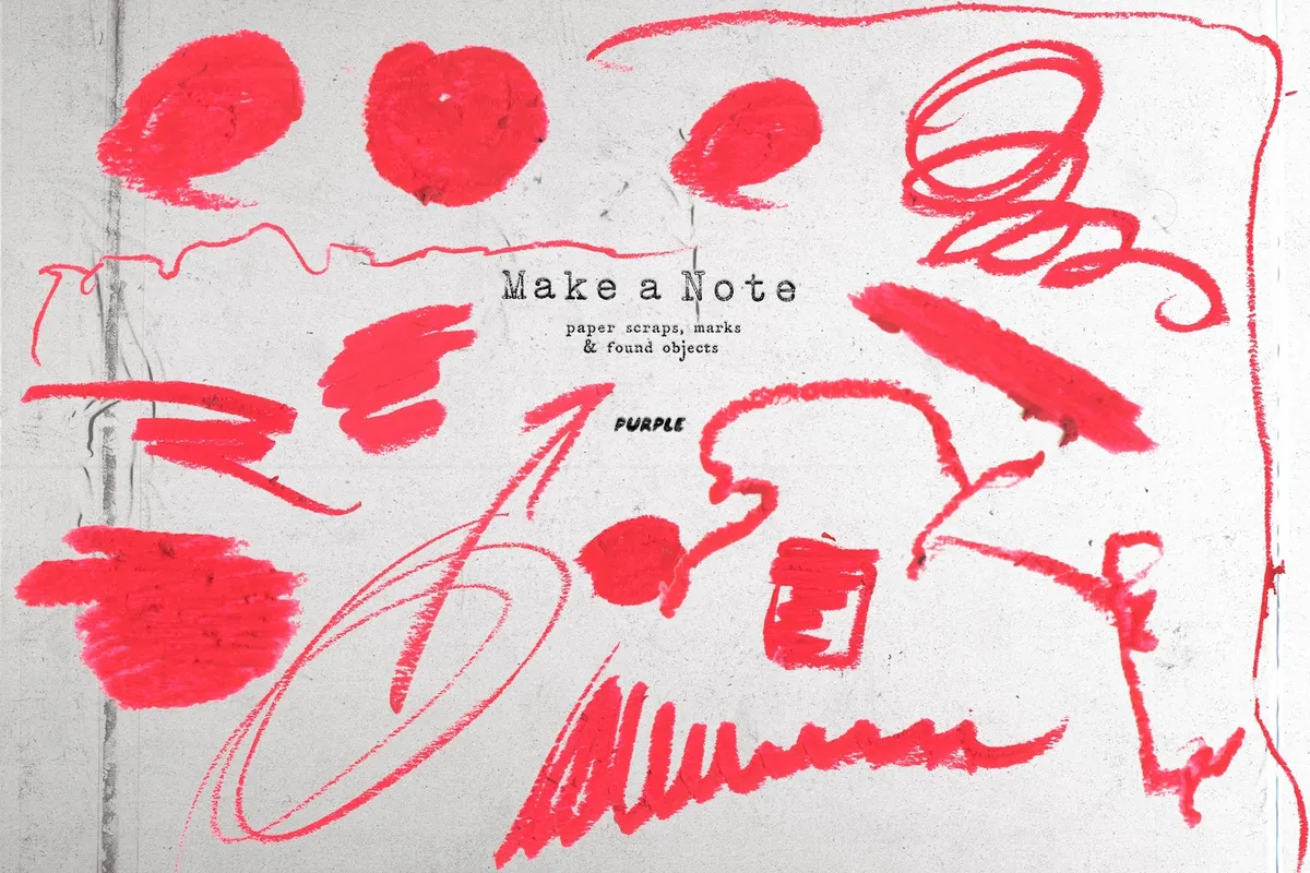 Make a Note Paper & Collage Elements