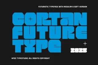 Cortan Futuristic Bold Typeface