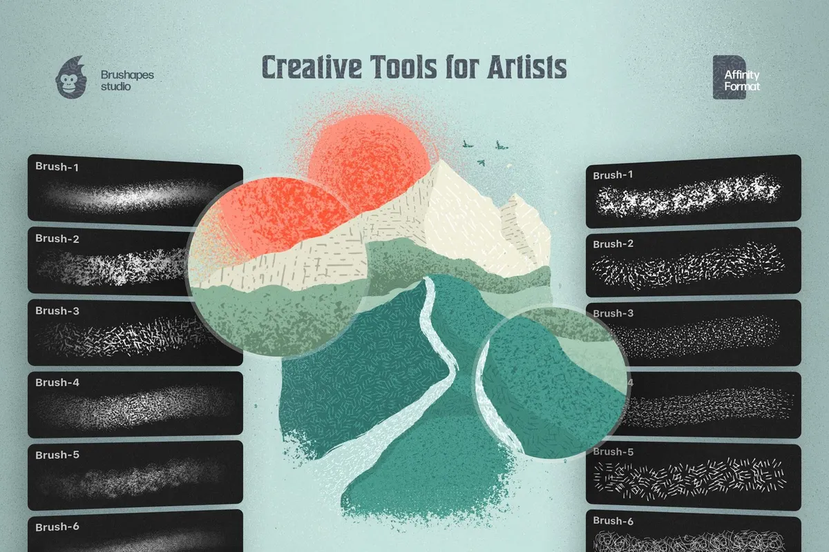 Texture DJ Affinity Designer Brushes