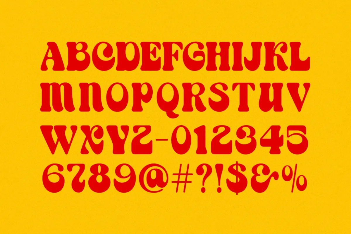 Bropie - Bold Groovy Display Font