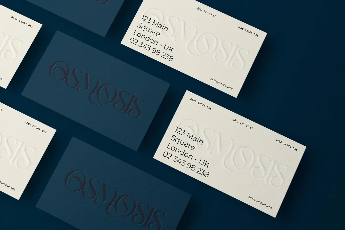 OSMOSIS — Business Card Mockup Vol.3