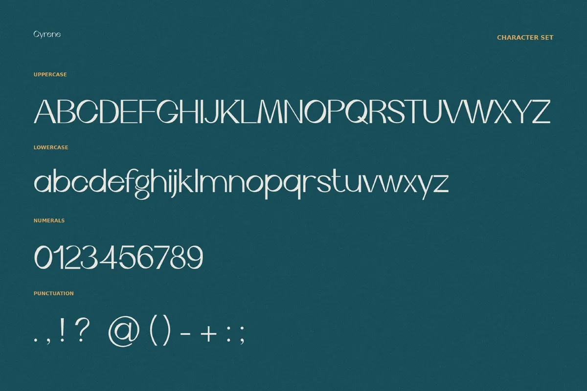 Cyrene Fashion Font
