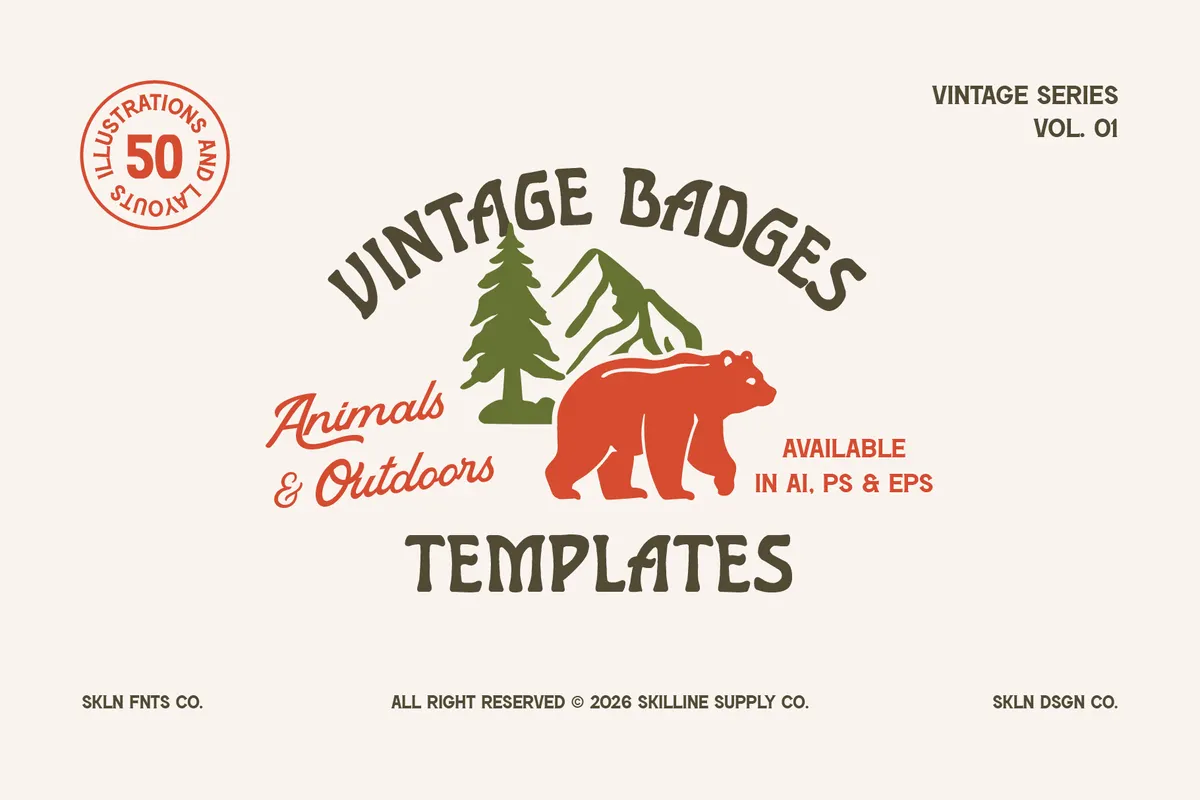 Animal and Outdoor Emblems Collection