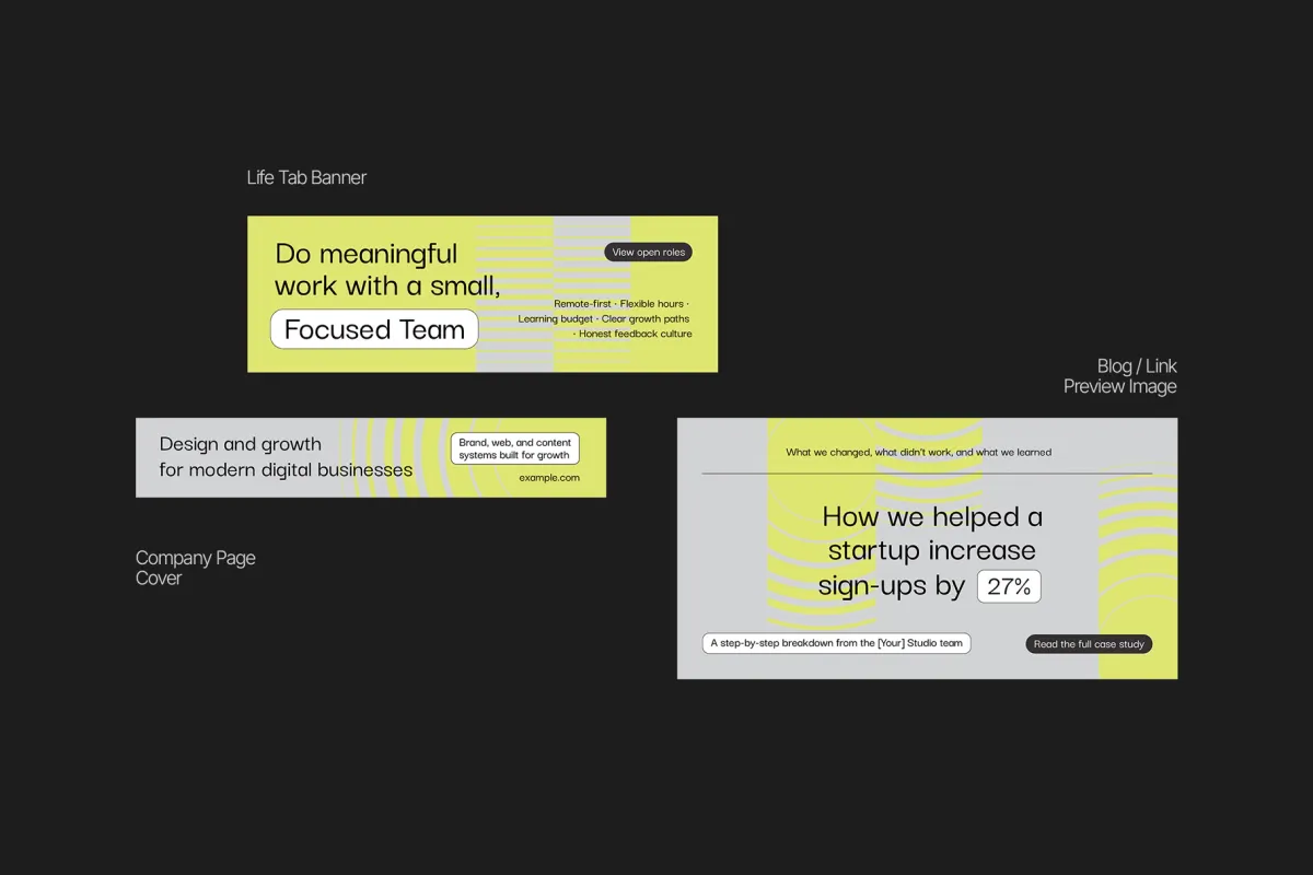 AFFINITY Digital Creative Agency LinkedIn Template