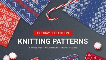 6 Knitting Seamless Patterns